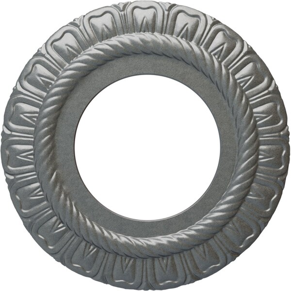Ekena Millwork Claremont Ceiling Medallion (Fits Canopies up to 5 5/8"), 9"OD x 4 1/2"ID x 1/2"P, Platinum CM09CLPLS - main